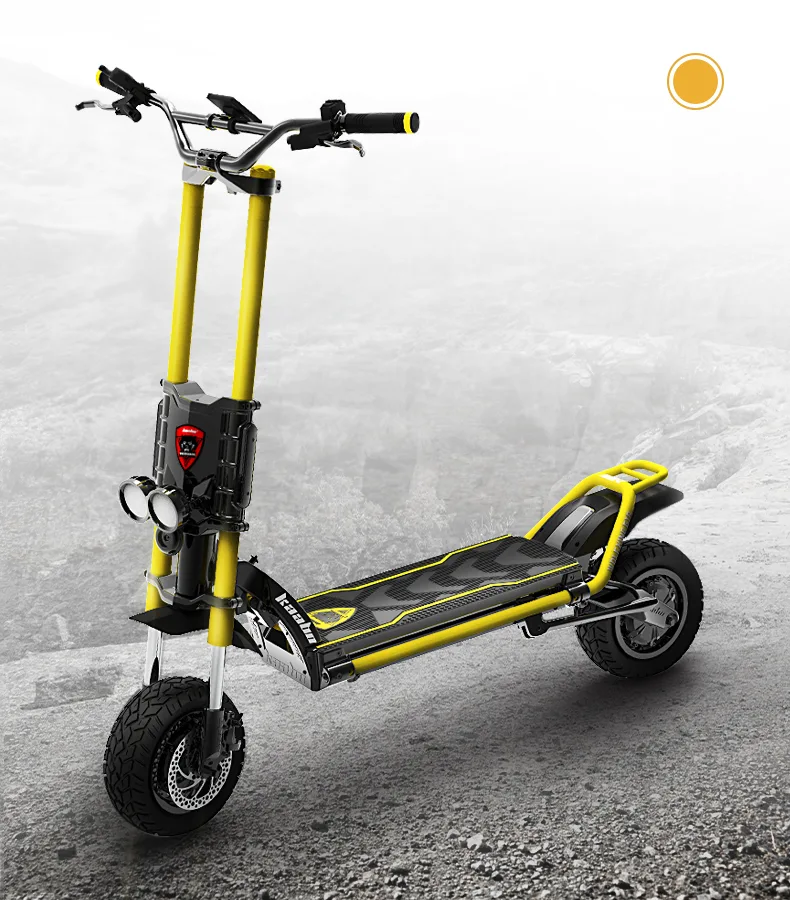 Kaabo Wolf King GTR Max coloris jaune — trottinette électrique 13 440W